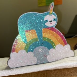 Sloth/Unicorn Rainbow Tabletop Decor